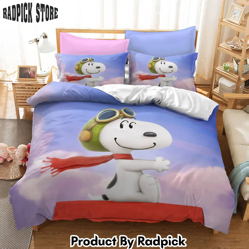 Snoopy cosplay bedding duvet cover halloween sheets bed set  rp0425641